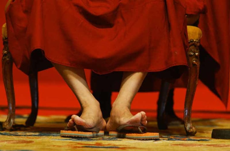 Feet of the Dalai Lama